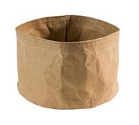 Bolsa de pan APS, panera, contenedor de pan, redondo, fibra natural, resina sintética, 17 x 17 cm, 11 cm de altura, beige