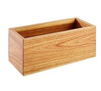 APS Caja de madera de acacia madera 23 x 10 x 10 cm, interior: 21,5 x 8 cm