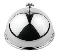 APS Campana, Cloche, bonete de Acero Inoxidable 18/8, Exterior Pulido Espejo, Interior Pulido Mate, con asa cromada, 29,5 x 29,5 cm, Altura 16,5 cm