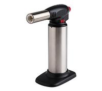 Aps Caramello isierer/Bruciatore a Gas con Sicurezza per Bambini, in Acciaio Inox con Base in plastica, Ø 4,5 X H16,5 cm, Fiamma Regolabile, con Funzionamento Continuo