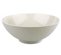 APS Carcasa - Asia Plus de melamina 32,5 cm de diámetro, altura: 12,5 cm, interior: Cream, brillante, Exterior: Gris, mate