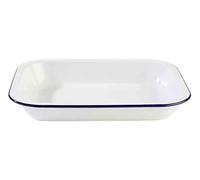 APS Carcasa - Enamelware de, chapa de acero esmaltado, 28 x 23 x 4,5 cm