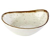 APS Carcasa - Stone tipo de melamina 23 x 19 x 6,5 cm, diseño de interior:, color blanco, borde: Marrón