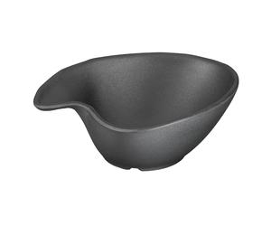 APS Carcasa - Zen de 14,5 x 12,5 cm, h: 5 cm melamina, Negro, Piedra Microondas No Lavavajillas 250 ml