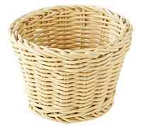 Cesta APS redonda "Profi Line", cesta de mimbre beige, cesta de polipropileno, contenedor de mimbre, cesta de pan, cesta de alimentos, diámetro Ø 13 cm, altura 10 cm