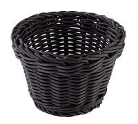 APS cesta, alrededor de polipropileno, negro, 13 cm de diámetro, altura: 10 cm