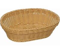 APS Cesta Ovalada, Polipropileno, marrón, 25 x 19 cm, h: 6,5 cm