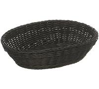 APS Cesta Ovalada, Polipropileno, Negro, 32 x 23 cm, h: 7 cm