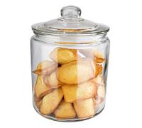 Tarro de almacenamiento APS "Classic" - Tarro de almacenamiento de vidrio de alta calidad con una capacidad de 4,0 litros - sus productos se mantienen frescos gracias a la tapa de vidrio con sello, tarro de almacenamiento