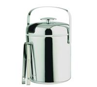 Aps Cubo de Hielo Set Con Pinzas Fantástico Cubetera de Acero 1,3l