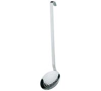 APS Cuchara ranurada "Profi", Colador, Cuchara ranurada, Ayuda de cocina, Diámetro 14 cm, Longitud del mango 40 cm, Acero inoxidable 18/8