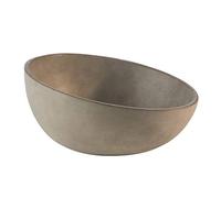 APS Bol Element - Bol de hormigón con Parte Inferior Que Protege los Muebles - Apilable y con Las Dimensiones Ø: 26 x A: 7,5 cm / 13 cm para 1,7 litros, Redondo y Biselado