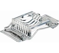 Aps Edelstahl Eierschneider, Eierteiler, Mozzarellaschneider, Pellkartoffelschneider, Tomatenschneider, ca. 14,5 x 8,5 cm, spülmaschinengeeignet