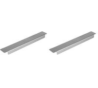 APS El adaptador GN 1/4/conductor intermedio de acero al cromo-níquel proporciona un soporte estable para los contenedores GN en el disco rodado. (Paquete de 2)