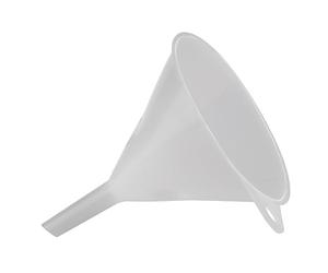 APS Embudo 30069, diámetro de 14 cm, altura de 16,5 cm, paso de 15 mm de diámetro, plástico (PE), color blanco, fabricado en Alemania
