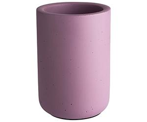 APS Enfriador de botellas de hormigón - con parte inferior para muebles - para botellas de 0,7 - 1,5 litros - Ø 12/10 cm, altura 19 cm, lavanda