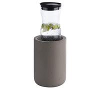 APS Enfriador de Botellas Element de hormigón - con Parte Inferior Que Protege los Muebles - para Botellas de 0,7-1,5 litros - Ø 12/10 cm, Altura 19 cm, Gris