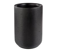 Enfriador de botellas APS ELEMENT de hormigón - con parte inferior que protege los muebles - para botellas de 0,7-1,5 litros - Ø 12/10 cm, altura 19 cm, negro