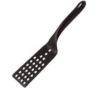 APS Espátula, Perforado Aprox. Longitud 30 cm Poliamida, Negro Resistente Al Calor hasta 220 °C Antiadherente, ergonómico, Apto para lavavajillas.