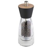 Molino de pimienta APS "Frida" - Molino de pimienta de primera calidad con mecanismo de molienda de acero al carbono y tapa de madera - El grado de molienda es ajustable de forma continua 6 x 15,5cm