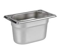 APS 81504 Recipiente GN 1/9, acero inoxidable Recipiente Gastronorm, dimensiones 175 x 105 mm/altura 100 mm/volumen 1,0 litros