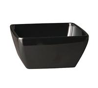 APS gf135 melamina cuenco cuadrado, 12,5 cm tema longitud, Pure negro