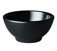 APS gf145 melamina cuenco redondo, 6,5 cm tema altura, Pure negro