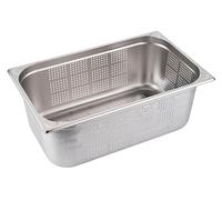 APS 81910 Contenedor GN 1/1, perforado, acero inoxidable Contenedor Gastronorm, dimensiones 325 x 530 mm/altura 200 mm