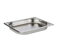 APS 81201 Contenedor GN 1/2, contenedor gastronorm de acero inoxidable/dimensiones 265 x 325 mm/altura 40 mm/volumen 2 litros