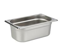 APS 81404 Recipiente GN 1/4, acero inoxidable Recipiente Gastronorm, dimensiones 265 x 160 mm/altura 100 mm/volumen 2,8 litros