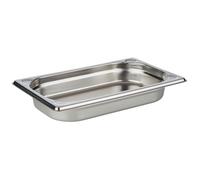 APS 81401 Recipiente GN 1/4, acero inoxidable Recipiente Gastronorm, dimensiones 264 x 162 mm/altura 40 mm/volumen 1,0 litros