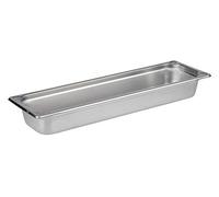 Recipiente APS 81802 GN 2/4, recipiente Gastronorm de acero inoxidable, dimensiones 160 x 530 mm/altura 65 mm/volumen 3,6 litros