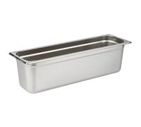 APS Recipiente 81806 GN 2/4, recipiente Gastronorm de acero inoxidable, dimensiones 160 x 530 mm/altura 150 mm/volumen 8,7 litros
