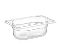 APS GN Recipiente de 1/9 65 mm de Profundidad, 0,6 l, 176 x 108 policarbonato de microondas y temperat ureig Nung a Partir de 40 °C hasta + 100 °C
