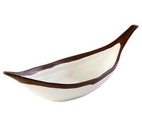 APS hojas Carcasa - Crocker de melamina, color crema, 30,5 x 10 x 7,5 cm