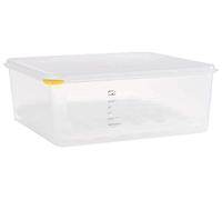 Caja de huevos APS GN 2/3, caja de almacenamiento, caja de almacenamiento de plástico, con tapa hermética, para 4 capas de 30 huevos cada una, la entrega incluye 8 capas, tamaño de la capa: 28 x 28 cm