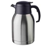 Jarra de vacío APS "Classic", jarra de café con tapa de rosca, Ø 14 cm, H: 19 cm, acero inoxidable de doble pared, para bebidas calientes y frías, no apta para lavavajillas, 16 tazas/2,0 litros
