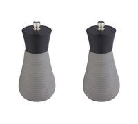 APS Juego de 2 molinillos de especias -ELEMENT compuesto de molinillo de sal y pimienta de 7,5 cm de diámetro