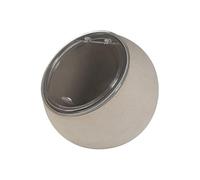 APS Juego de 2 piezas: 1 cuenco de melamina (diámetro de 19 cm) + 1 tapa plegable con junta de silicona, color gris