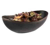 APS Marone 84732 - Cuenco de melamina (22 x 13 x 7,5 cm, 0,6 L), color negro y marrón