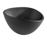 APS Nero 85092 - Cuenco de melamina para servir platos (14,5 x 12,5 x 8 cm, 0,3 L)