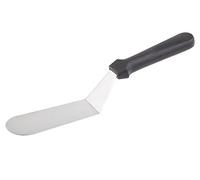 APS paletta angolata BLU - Coltello professionale per spalmare con lama flessibile in acciaio inossidabile e manico in plastica nera, dimensioni lama 17 x 5 cm, lunghezza totale 30 cm