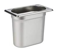 APS 81506 Recipiente GN 1/9, acero inoxidable Recipiente Gastronorm, dimensiones 175 x 105 mm/altura 150 mm/volumen 1,5 litros