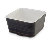 APS Plus Melamine Square Bowl Oak and Cream 700ml