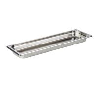 APS Recipiente 81801 GN 2/4, recipiente Gastronorm de acero inoxidable, dimensiones 160 x 530 mm/altura 40 mm/volumen 2,4 litros