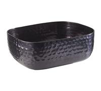 APS Recipiente Aluminio con Superficie martillada de Color Gun-Metal para Platos fríos y Calientes, 15,5 x 12,0 cm, 0,7 LTR.