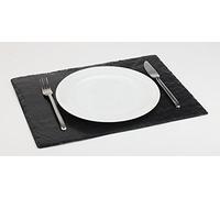 APS rectangular Bandeja pizarra natural aprox. 45x 30cm, grosor del material 4-7mm