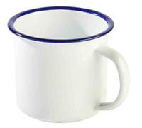 APS - Taza de acero esmaltado (9 cm de diámetro, 8 cm, 0,35 L)