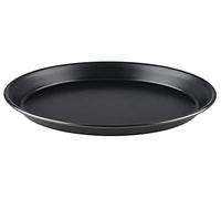 Molde de pizza APS redondo Ø 18/16,2 x 2,5 cm - bandeja de pizza de chapa azul, sin revestimiento, de larga duración, para la cocción profesional de pizzas