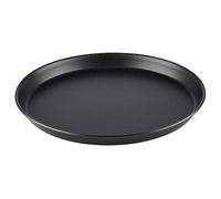 APS Plato para pizza redondo Ø 28/26,3 x 2,5 cm - bandeja para pizza de chapa azul, sin revestimiento, de larga duración, para hornear pizza profesionalmente